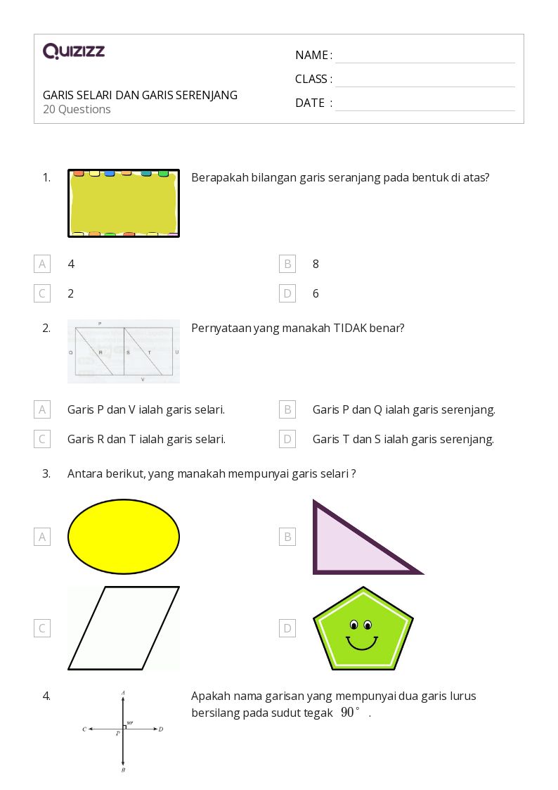 50 lembar kerja Garis untuk Kelas 4 di Quizizz Gratis Dapat Dicetak 50 lembar kerja Garis untuk Kelas 4 di Quizizz Gratis Dapat Dicetak