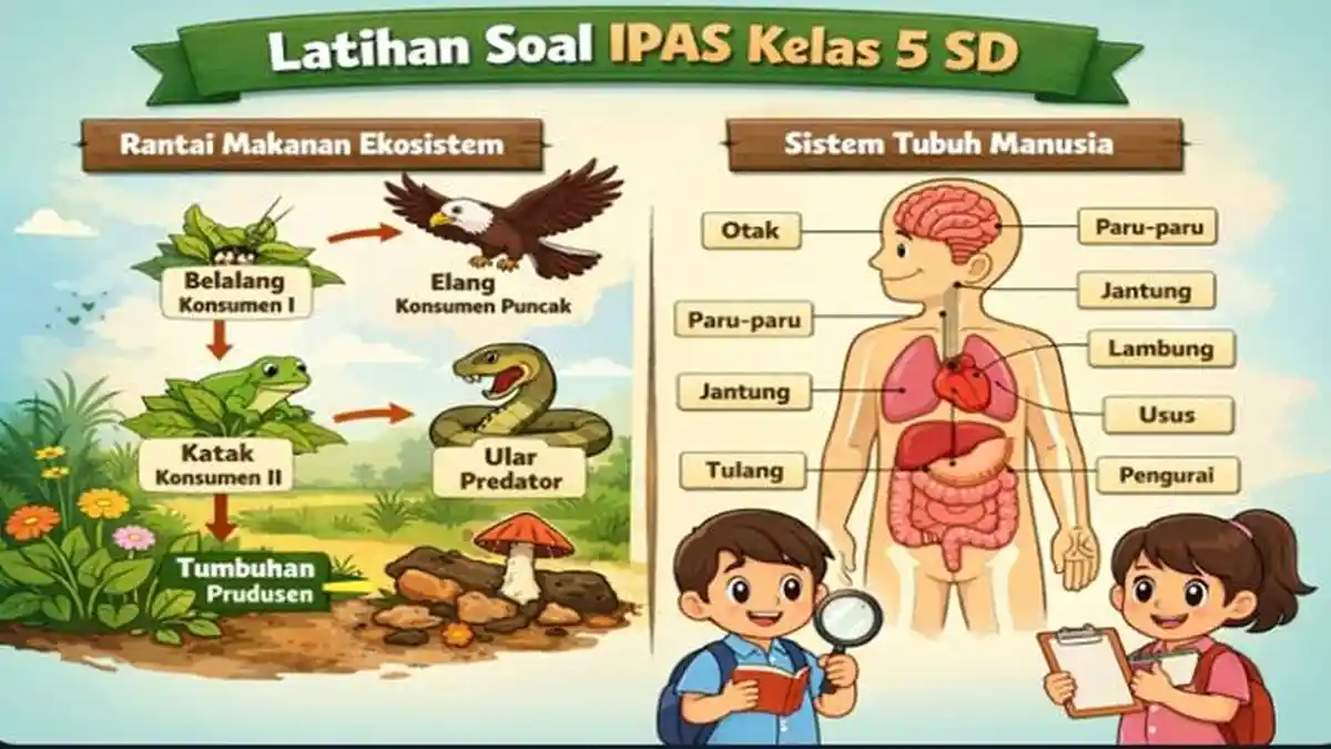 Prediksi Soal ASAT IPAS Kelas 5 SD Semester 2 Soal Terbaru Dilengkapi