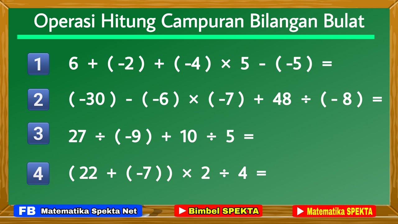 Operasi Campuran Bilangan Bulat - Perumperindo co id Operasi Campuran Bilangan Bulat - Perumperindo co id