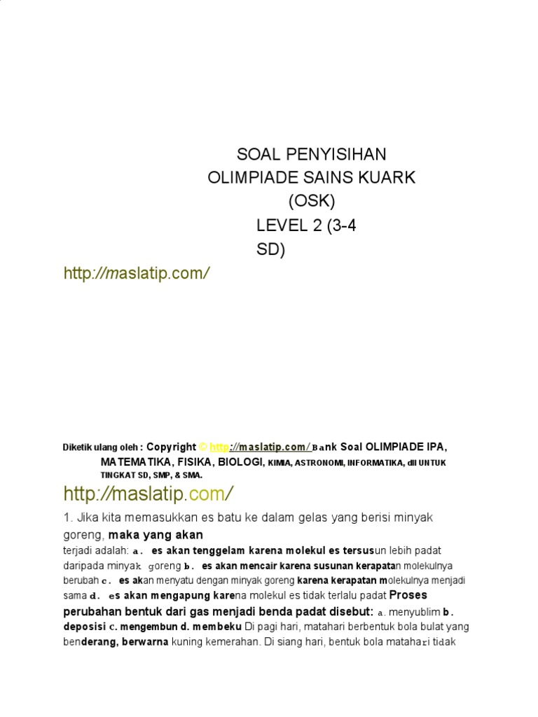 Menjelajahi Dunia Sains Melalui Soal-Soal Menarik Panduan dan Contoh Menjelajahi Dunia Sains Melalui Soal-Soal Menarik Panduan dan Contoh