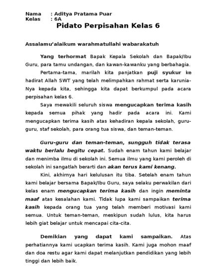 5 Rahasia Pidato Ujian Sekolah Kelas 6 yang Bikin Semua Terharu, Wajib Hafal