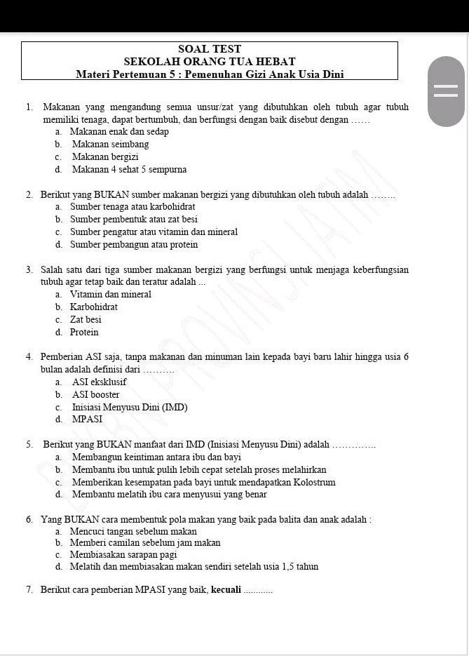 5 Soal Ujian Sekolah Orang Tua Hebat yang Jarang Diketahui dari MPLS 2026
