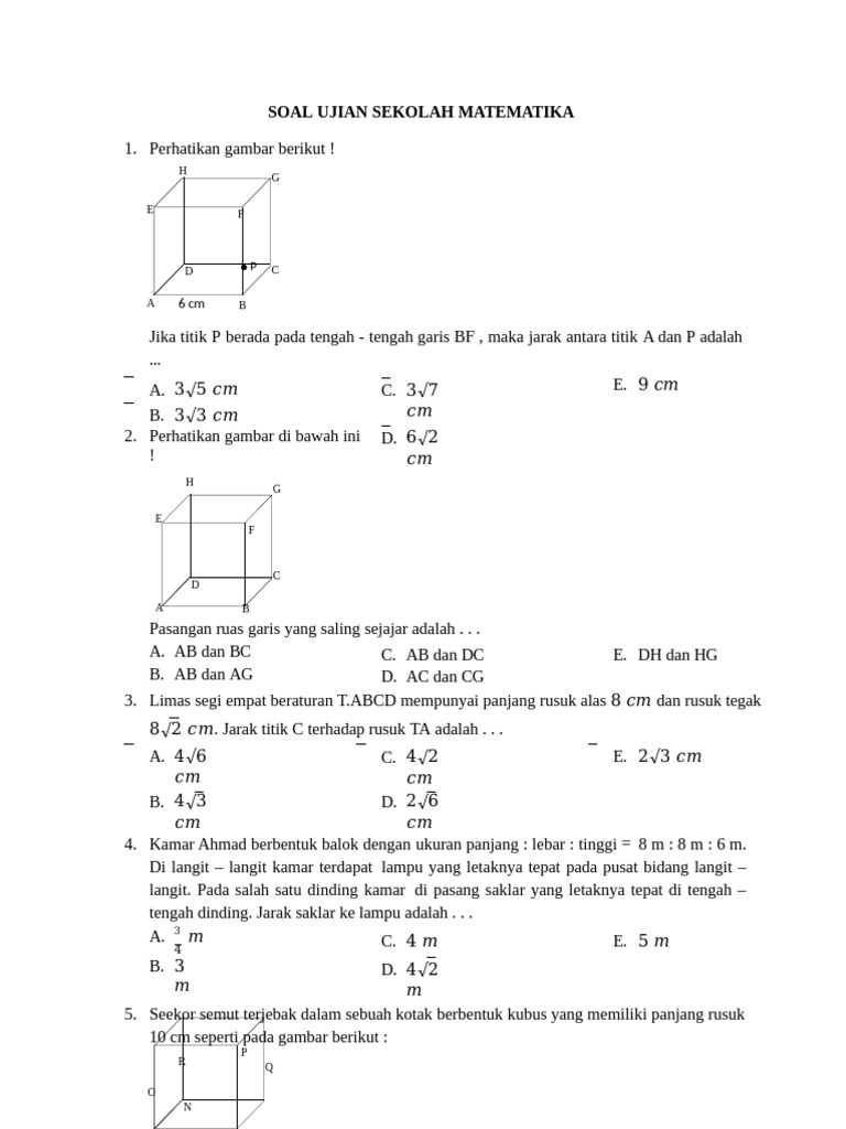 Ternyata Soal Ujian Sekolah Dibuat Oleh Guru dengan Pola Sebab Akibat, Ini Buktinya