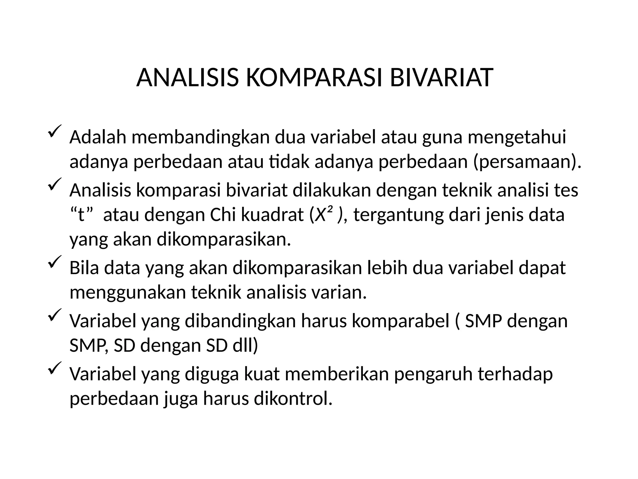 ANALISIS KOMPARASI BIVARIATTTTTTTTT pptx