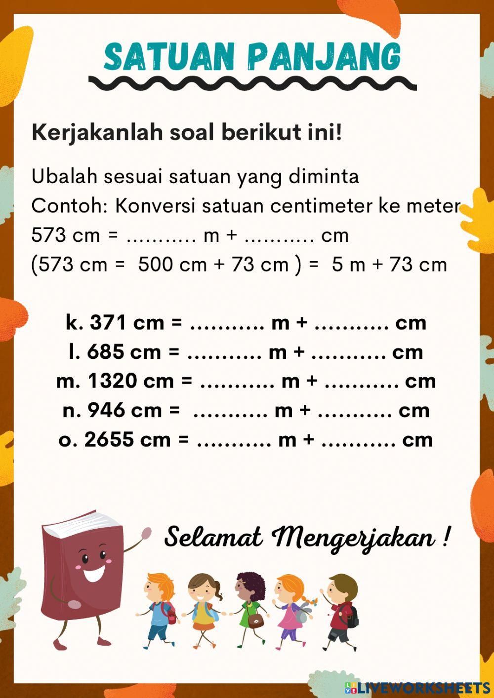 Satuan Panjang Subtema 1 Tema 3 Kelas 3 Worksheet Worksheets For - Free Satuan Panjang Subtema 1 Tema 3 Kelas 3 Worksheet Worksheets For - Free