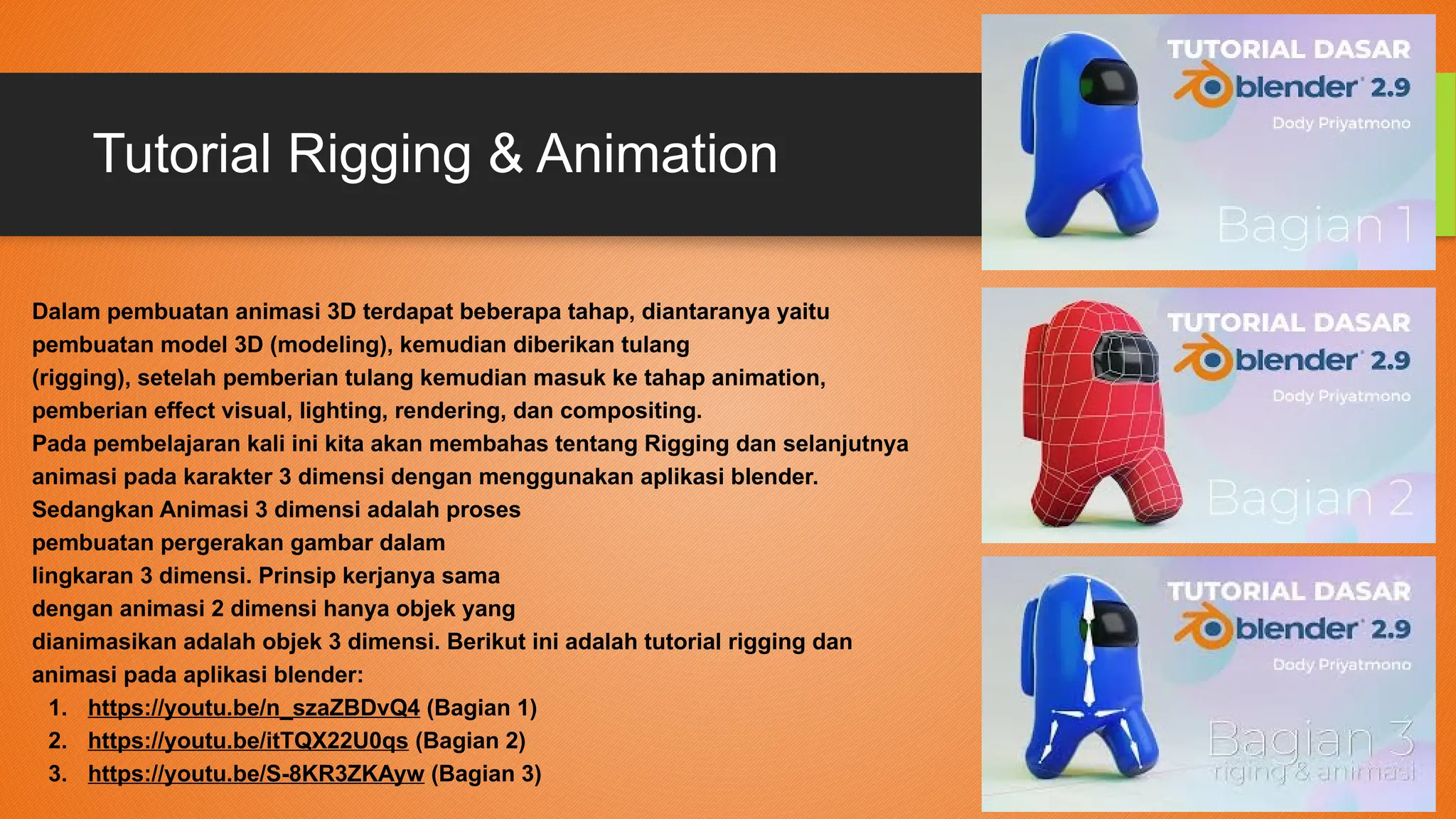Materi Modul animasi 3d dengan Blender pptx Materi Modul animasi 3d dengan Blender pptx