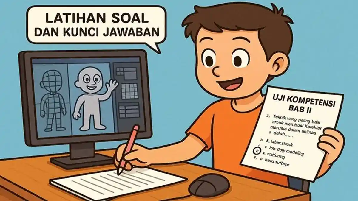 5 Contoh Soal dan Jawaban Animasi 3 Dimensi Kelas 11 yang Wajib Dikuasai Sebelum Ujian