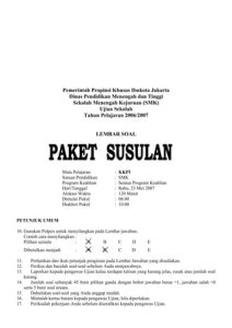 5 Contoh Soal dan Jawaban KKPI SMK Kelas 3 Jaringan yang Wajib Dikuasai Sebelum Ujian