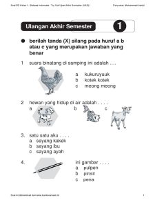 5 Rahasia Contoh Soal Anak Kelas 1 SD Semester 2 yang Terbukti Bikin Nilai Naik Drastis