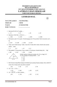5 Soal Ujian Sekolah MM Kelas 6 Paling Sering Muncul, Siap Cetak!