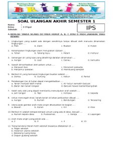 7 Contoh Soal dan Jawaban IPS Kelas 3 UKK Semester 2 yang Wajib Kamu Pelajari