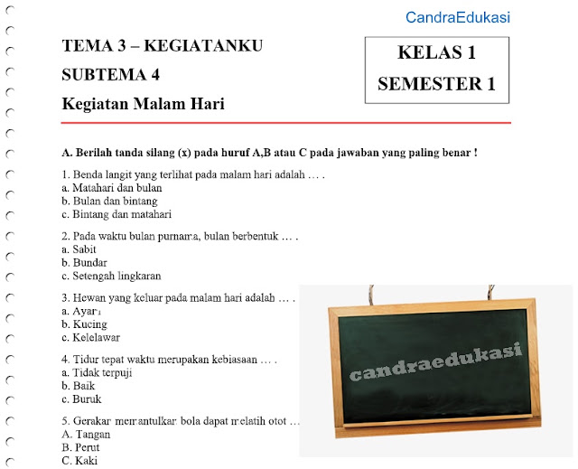 Akhirnya Tersedia Free Soal Soal Tematik Kelas 1 Tema 3 Pdf Lengkap dengan 3 Fakta Penting Sebelum Download