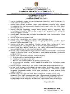 Wajib Tahu: 3 Aturan dalam Tata Tertib Ujian Sekolah PDF Tahun 2026/2027 di Jawa Barat