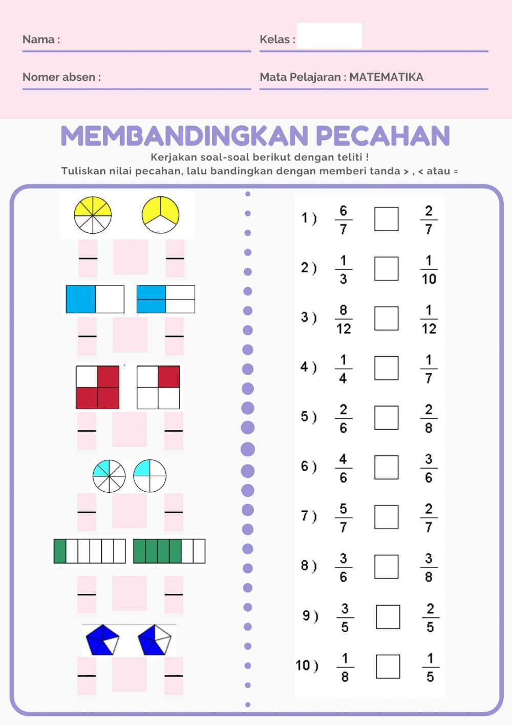 7 Cara Memahami Gambar-Gambar Soal Bilangan Pecahan Kelas 3 yang Sering Bikin Bingung