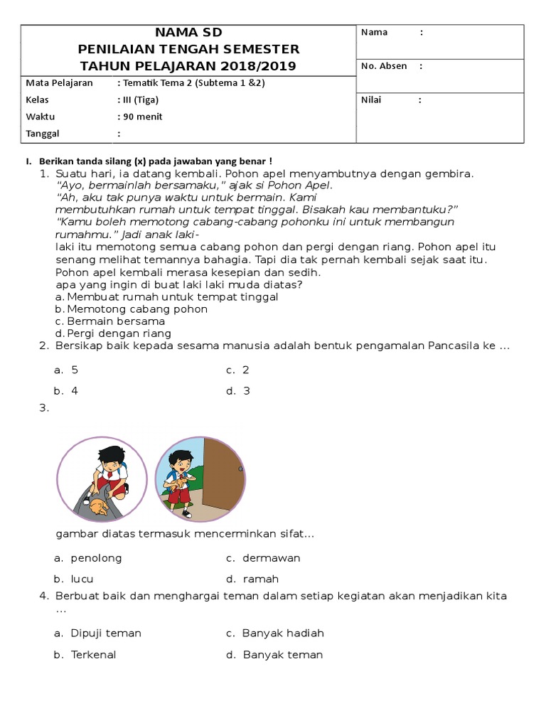 Akhirnya Tahu 7 Contoh Soal PTS Tema 2 Kelas 3 yang Sering Muncul di Ujian 2026, Wajib Dipelajari Sebelum Terlambat