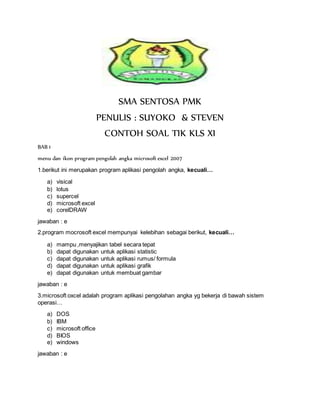 Terbukti 7 Contoh Soal PTS Tik Kelas XI Semester 2 yang Wajib Dikuasai Sebelum Ujian