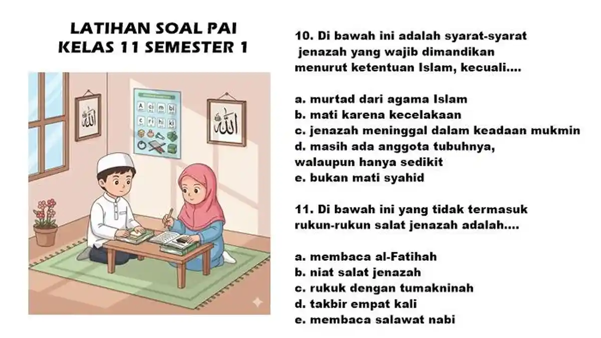 Rahasia Skor Tinggi Kuasai Materi Soal PAI Kurtilas Kelas XI Semester 1 dan 2 Sekarang